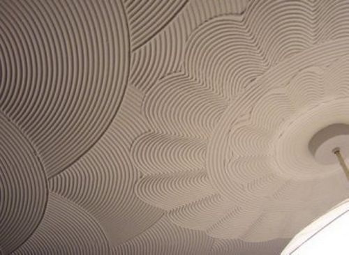 Финишная отделка потолка из гипсокартона