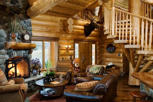 Интерьер деревянного дома(88 фото): как оформить внутри жилище из бревна, дизайн бревенчатого оцилиндрованного коттеджа, создание обстановки в светлых тонах