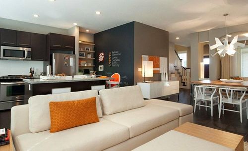 Интерьер кухни гостиной современные идеи: совмещенный дизайн, стильные фото, планировка и ремонт зала