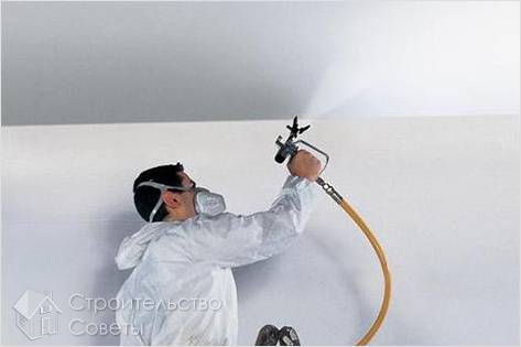 Как красить потолок акриловой краской - покраска потолка акриловой краской