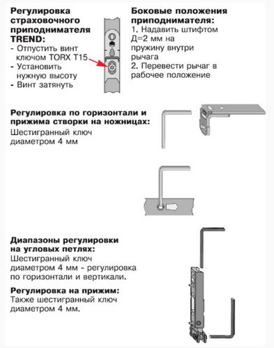 Как регулировать пластиковые окна своими руками