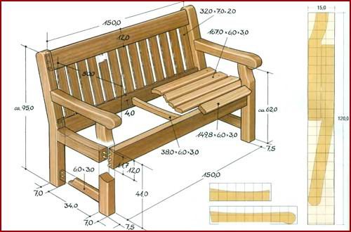 Как сделать садовую скамейку своими руками.