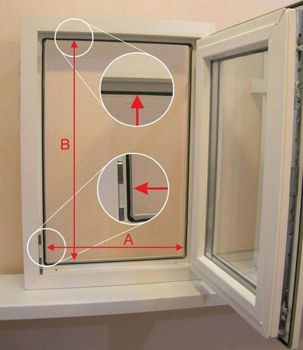 Как замерить москитную сетку на пластиковое окно