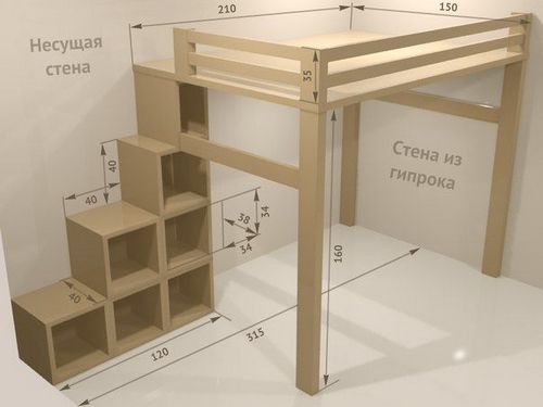 Кровать-чердак своими руками