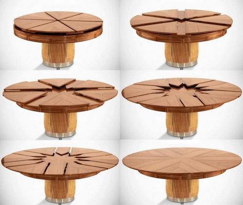 Круглые деревянные столы (40 фото): раздвижной стол из дерева на одной ножке своими руками, столешницы из массива дуба