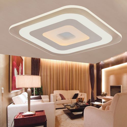 Квадратные потолочные светильники (58 фото): накладные точечные светильники на потолок, светодиодные приборы