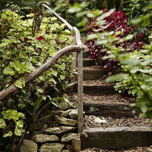 Лестница в саду своими руками: фото инструкция