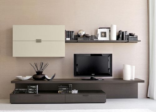Мебель под телевизор в гостиную: без места для ТВ, полки и консоли, фото модулей в квартире, современные мини-комоды