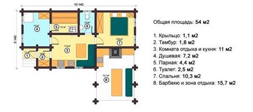 Планировка бани - правила внутреннего устройства + много примеров