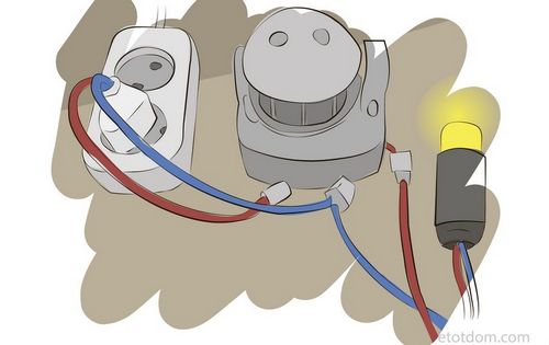 Подключение датчика движения: схема и пошаговая инструкция.