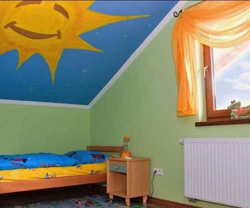 потолок в детской комнате фото гипсокартон