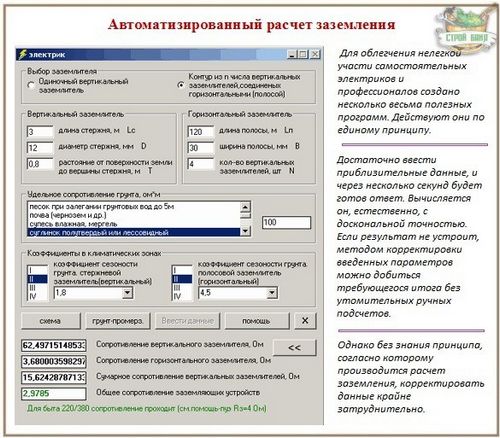 Расчет заземления: правила и алгоритм вычислений + формулы и примеры