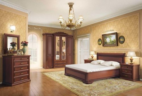 Спальни из натурального дерева: под дерево пол, мебель и отделка, фото гарнитуров, 3 деревянных интерьера