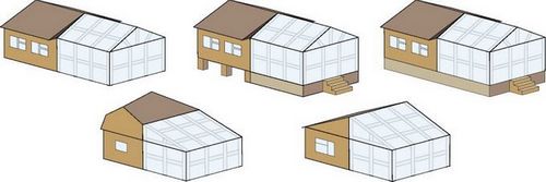 Типы и виды теплиц, пристроенных к дому: фото и устройство