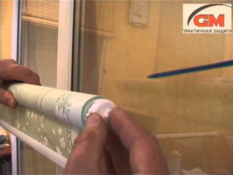 Установка рулонных штор на пластиковые окна: фото, видео инструкция