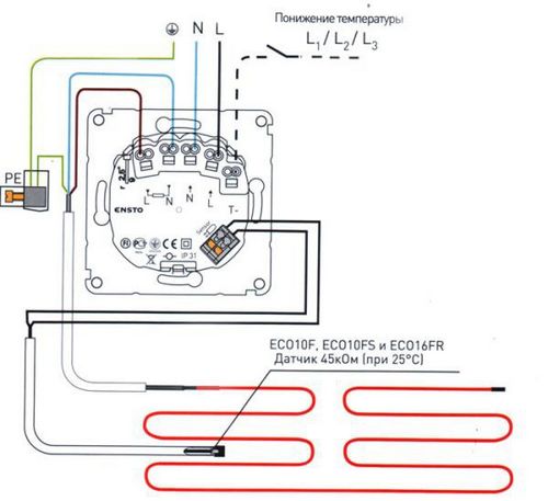 Установка терморегулятора теплого пола своими руками - инструкции, схемы!