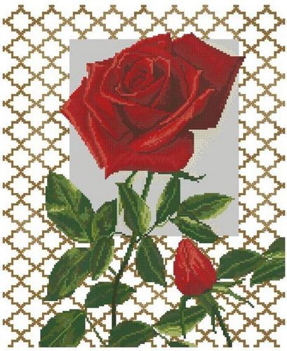 Вышивка крестом розы: наборы в корзине, букет белый в вазе, девушка для начинающих, триптих и бабочки
